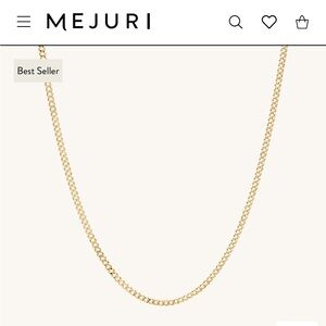 Mejuri 14k gold curb chain 16 inches
